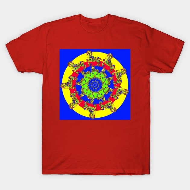 Psychedelic Ram Fractal T-Shirt by visionsofliberation